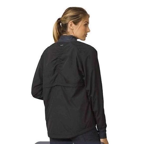 Prana Center Bomber Style Jacket in Black Size Medium - Picture 2 of 10